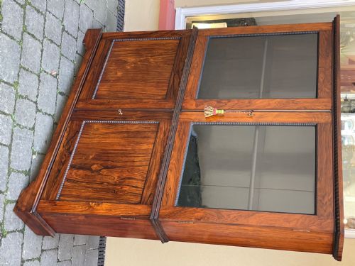 19TH CENTURY ROSEWOOD BOOKCASE CABINET - ADDITIONAL PHOTO 1