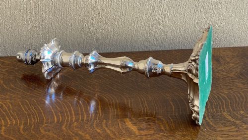 EDWARDIAN SILVER PLATED TABLE LAMP - ADDITIONAL PHOTO 2