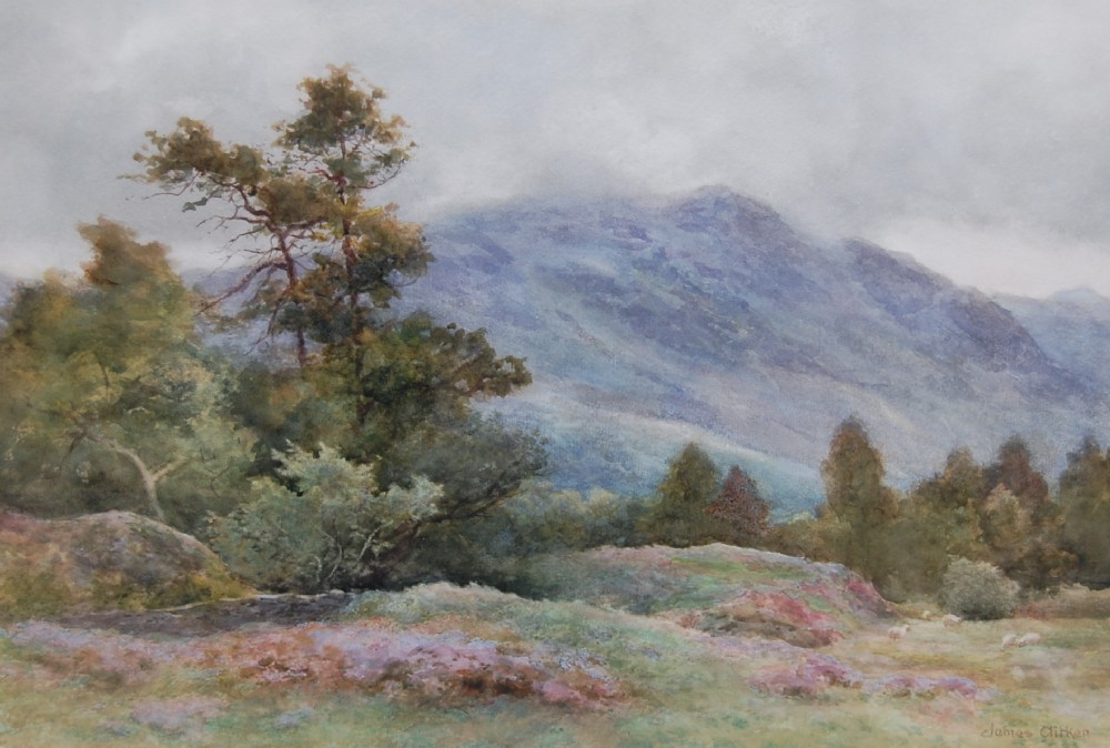 James Aitken Watercolour - A Lakeland Scene