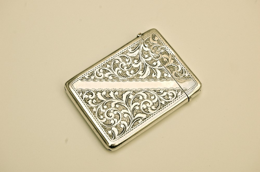 Edwardian Silver Card Case