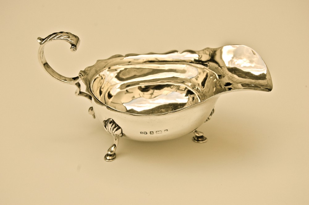 Edwardian Silver Sauceboat