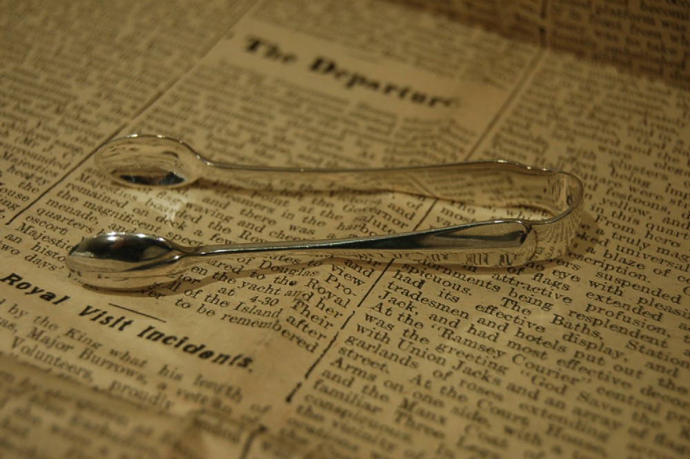 Pair of George V Silver Sugar Tongs