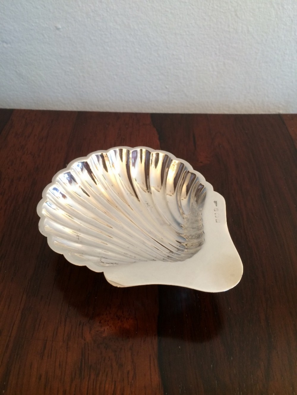 Silver Shell Butter Dish