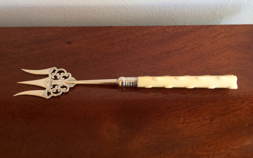 Edwardian Silver Bread Fork, Chester 1906