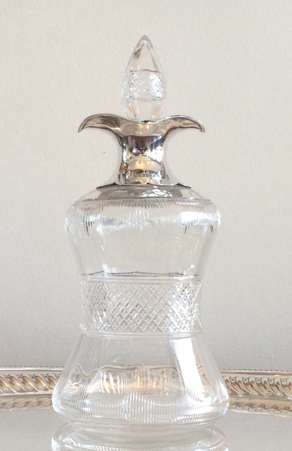 Edwardian Decanter by Walker & Hall, Hallmarked Sheffield 1904