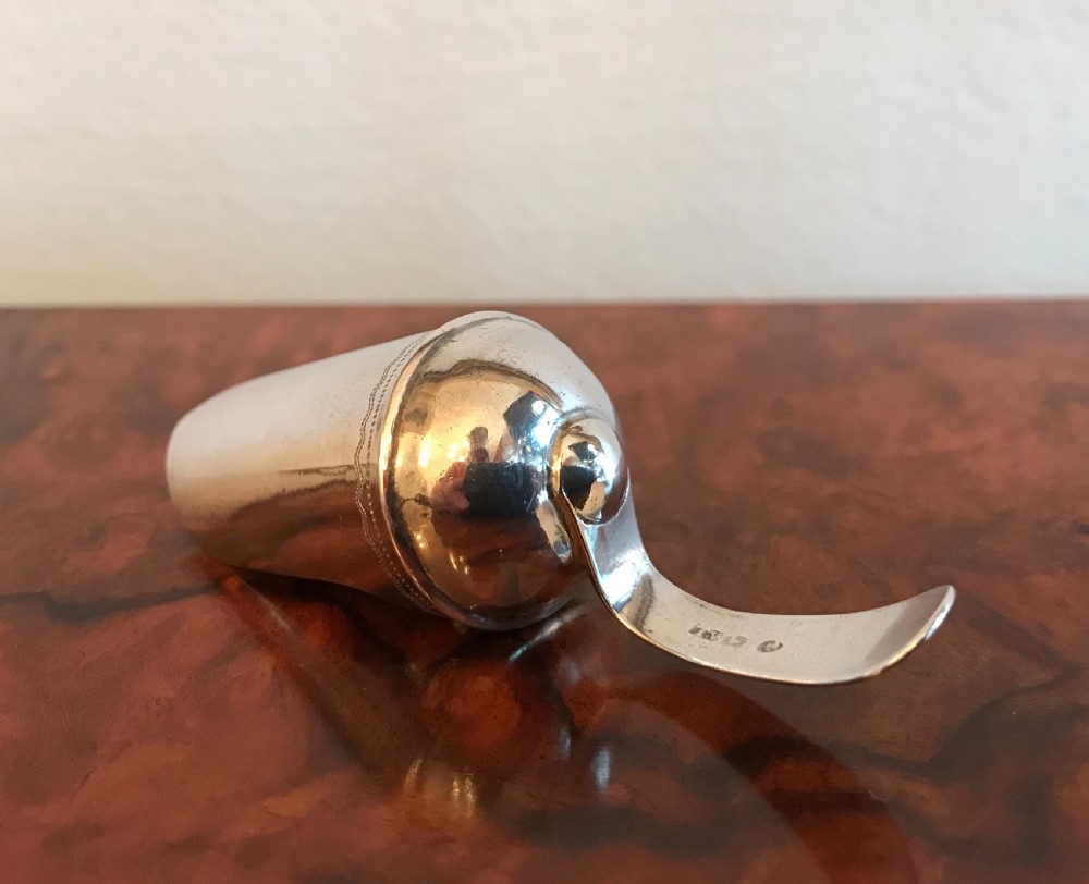 George III Silver Caddy Spoon View II