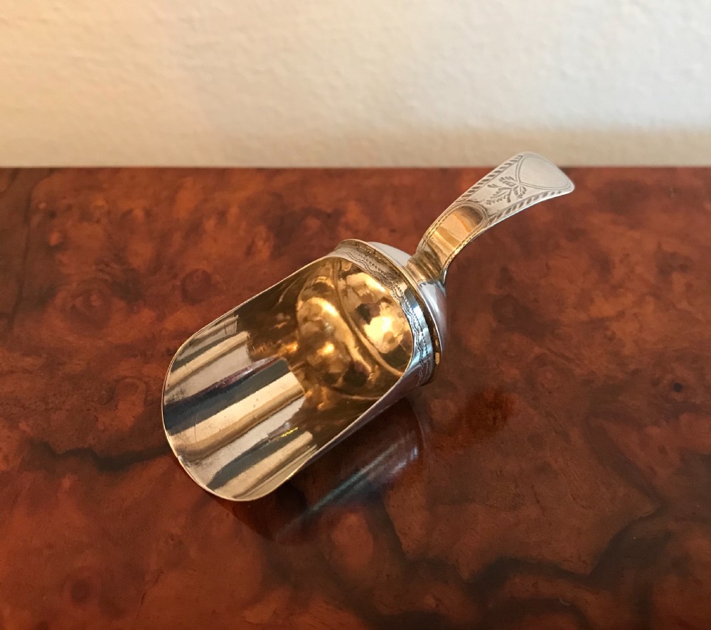 George III Silver Caddy Spoon View IV