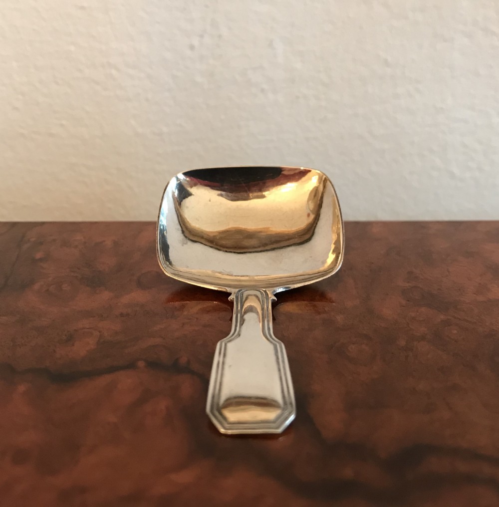 George IV Silver Caddy Spoon, hallmarked Birmingham 1824 View II