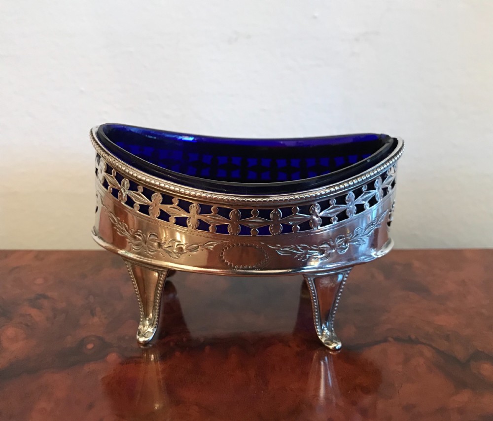 Pair George III Silver Salts, London 1788 View X