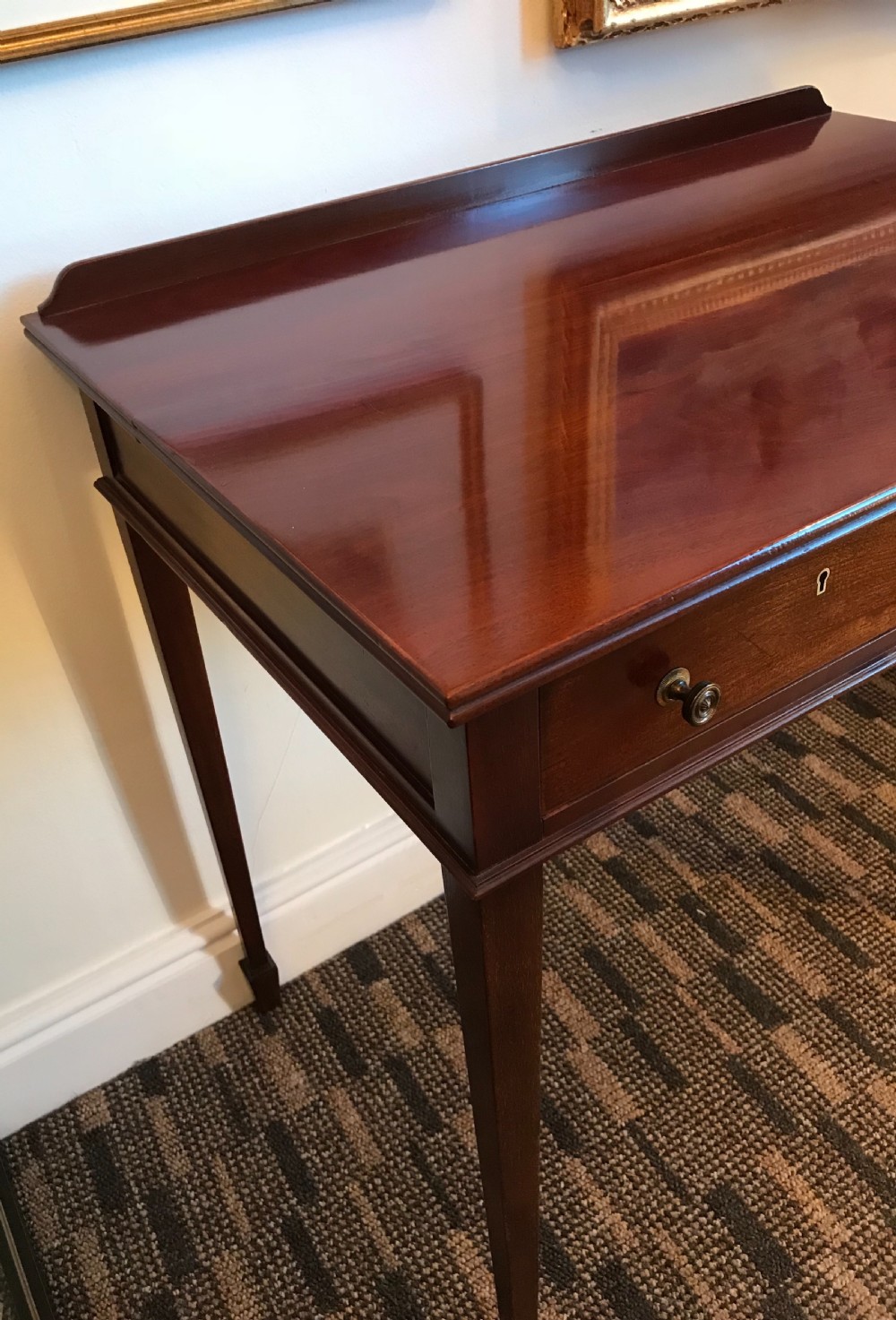 Victorian Mahogany Side Table by Edwards & Roberts, Circa 1890 - 1910 View II