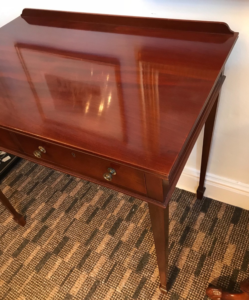 Victorian Mahogany Side Table by Edwards & Roberts, Circa 1890 - 1910 View VI