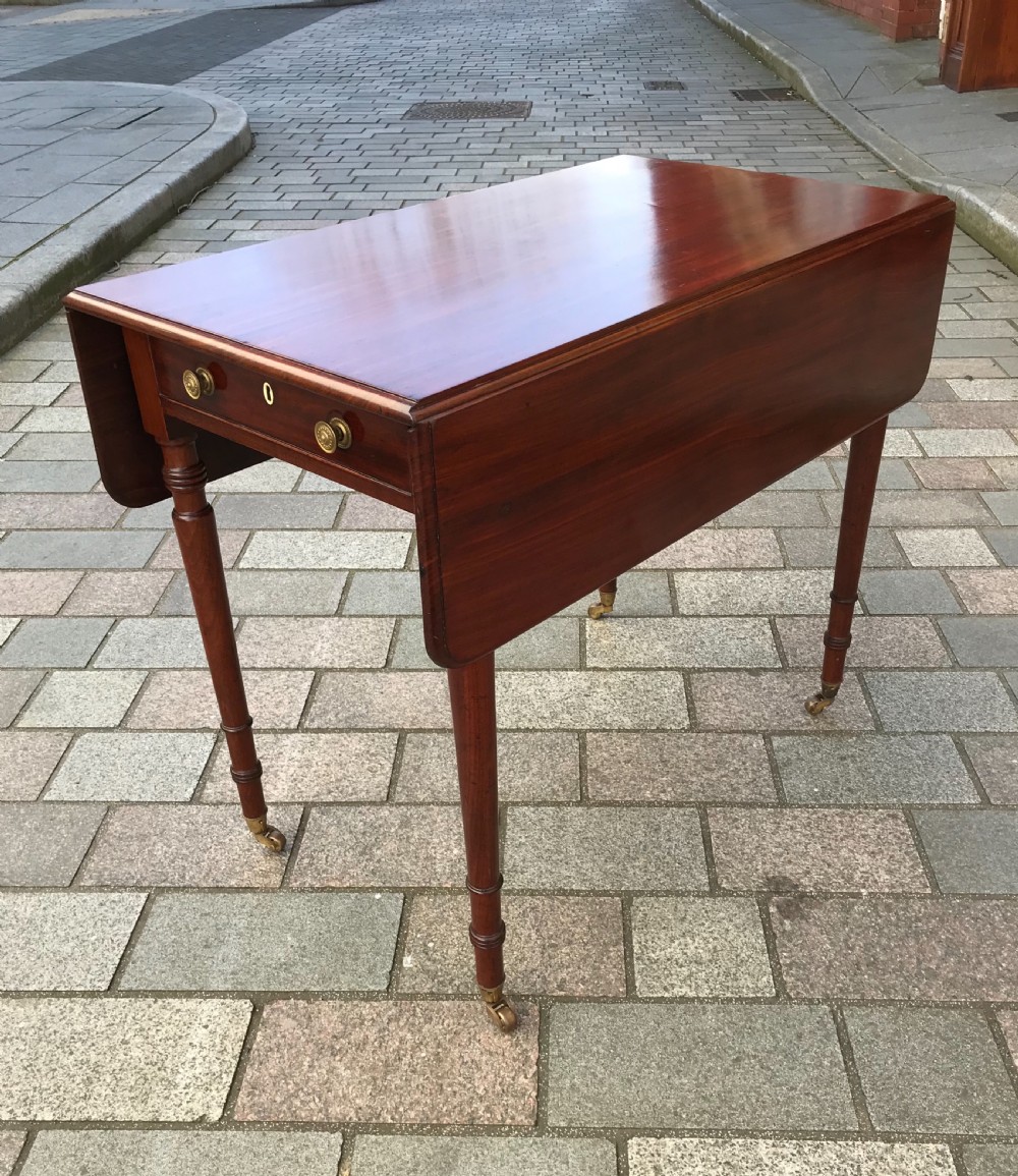Regency Mahogany Pembroke Table, Circa 1820 View V