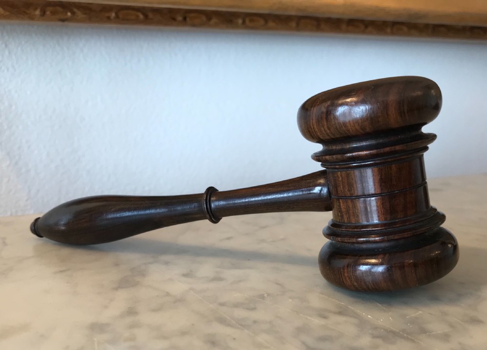 Victorian Lignum Vitae Gavel View IV