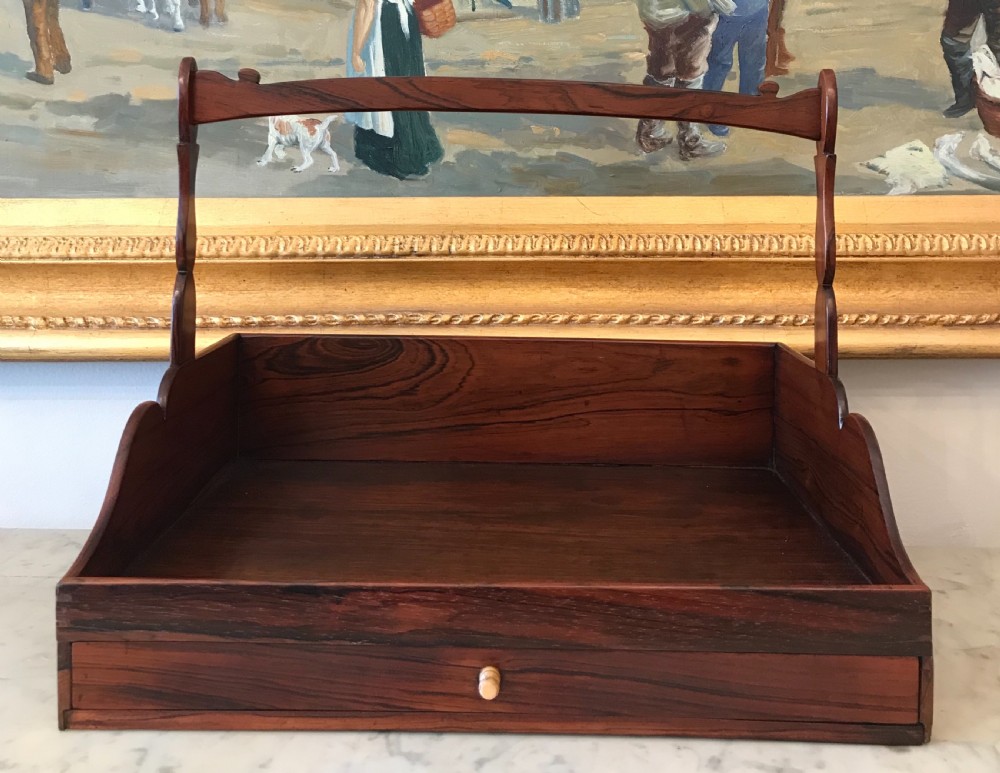 Regency Rosewood Correspondence Tray, Circa 1820 - 1830 View III
