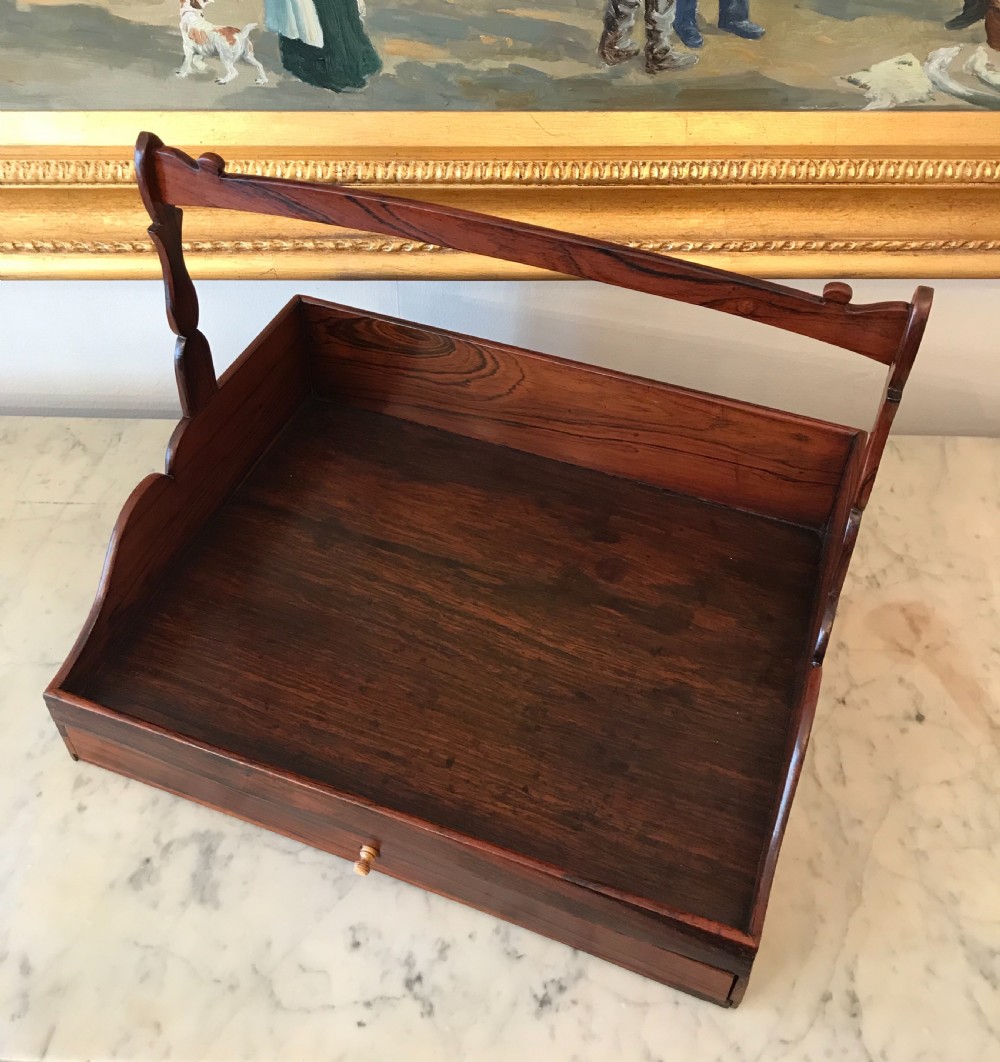 Regency Rosewood Correspondence Tray, Circa 1820 - 1830 View IV