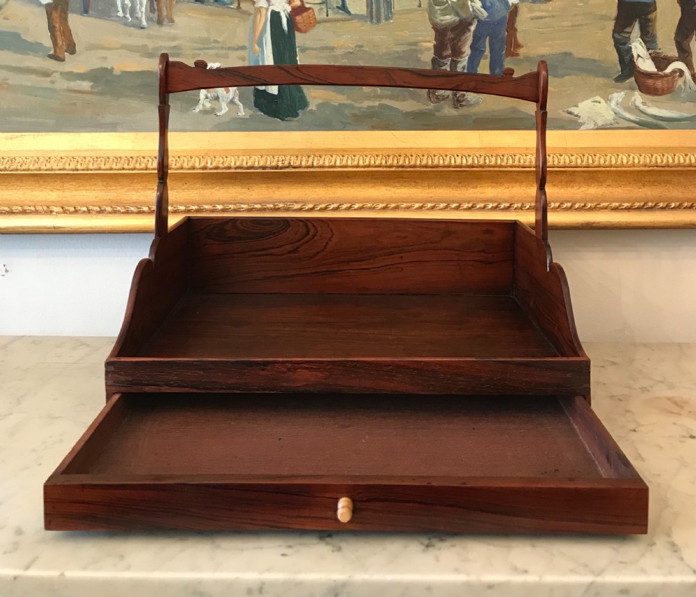Regency Rosewood Correspondence Tray, Circa 1820 - 1830 View VII