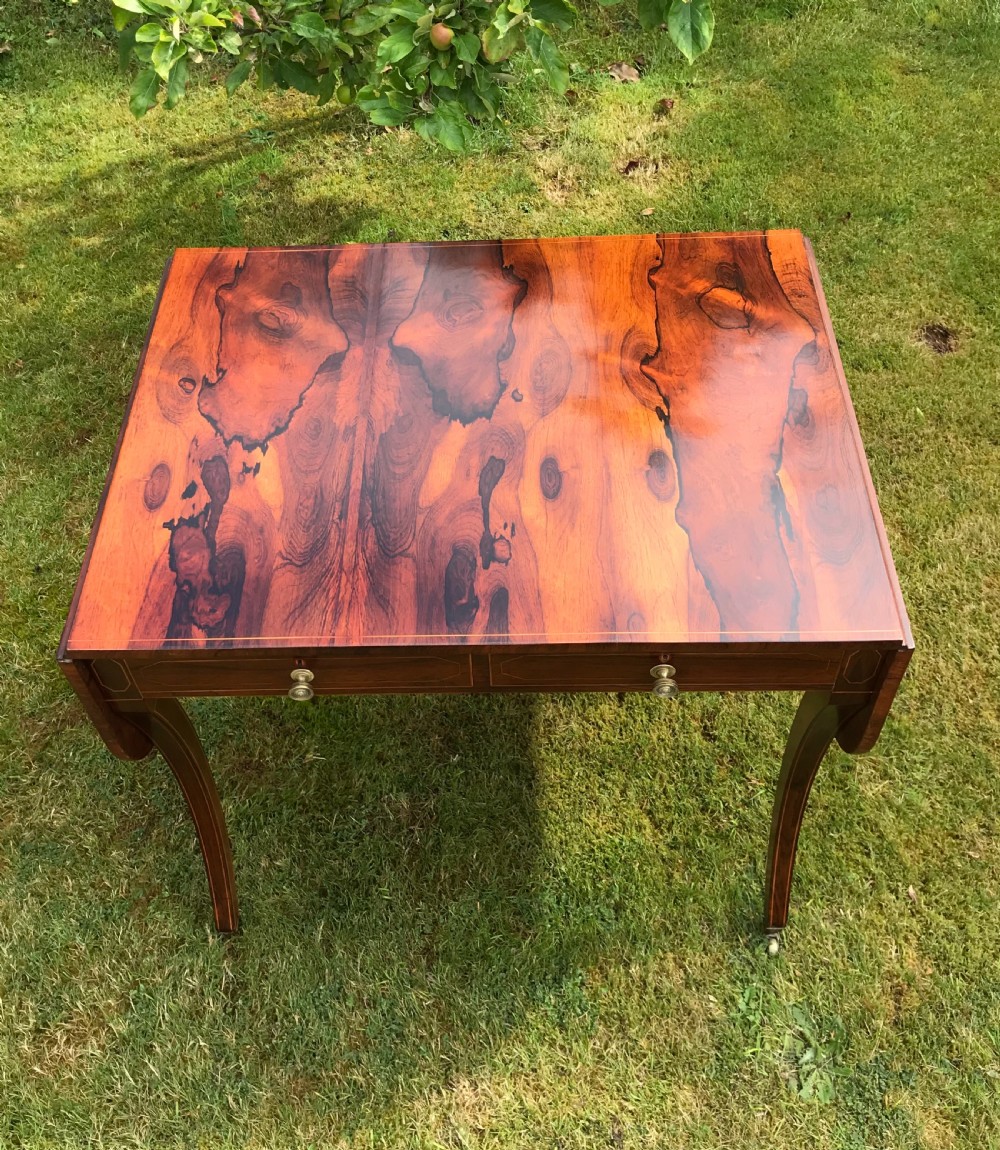 Regency Rosewood Sofa Table View VI