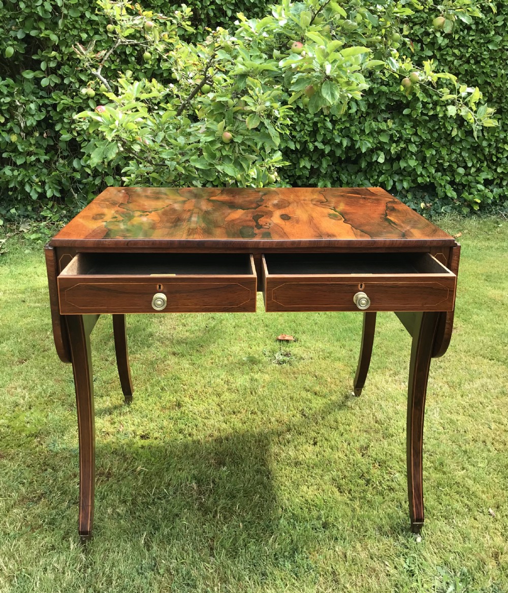 Regency Rosewood Sofa Table View VII
