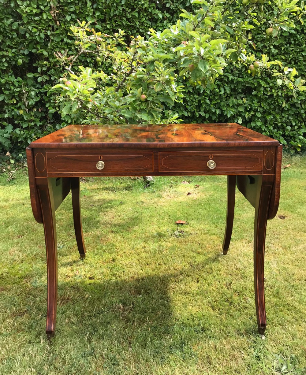 Regency Rosewood Sofa Table View VIII