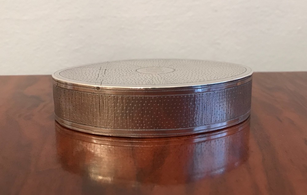George III silver snuff box by Phipps & Robinson, hallmarked London 1813 View III