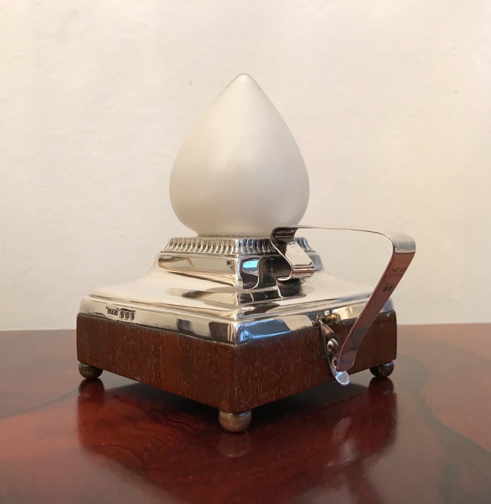Rare 1930 Silver ‘Go to bed’ lamp  View II
