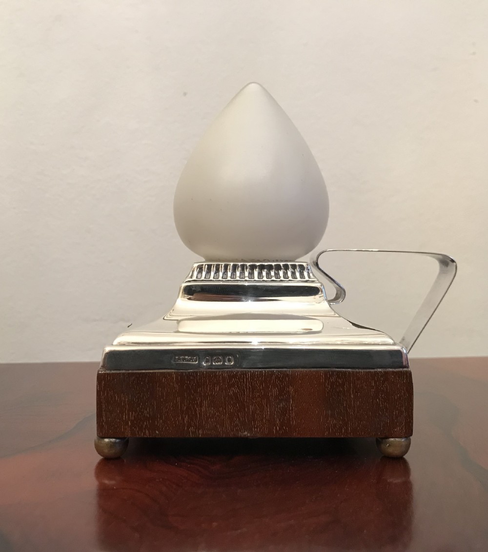 Rare 1930 Silver ‘Go to bed’ lamp  View IV