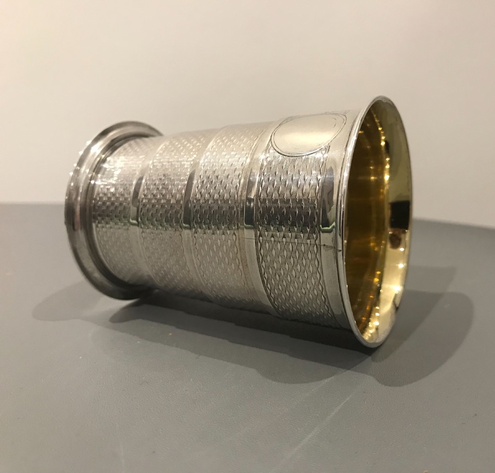Victorian Silver Collapsible Beaker, Birmingham 1872 by Carnelly & Co View VI