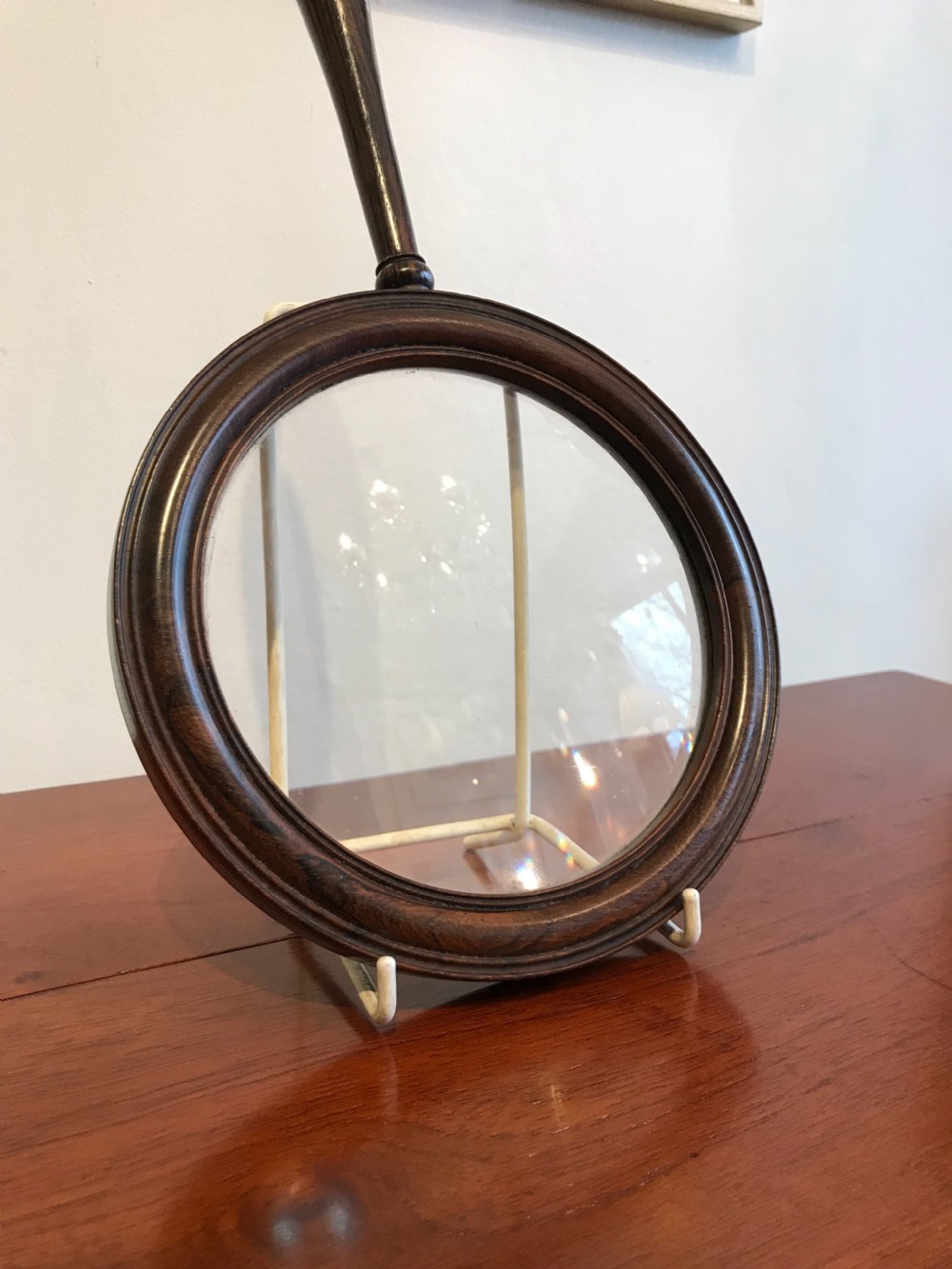 Rare Regency Rosewood Gallery Glass  View III