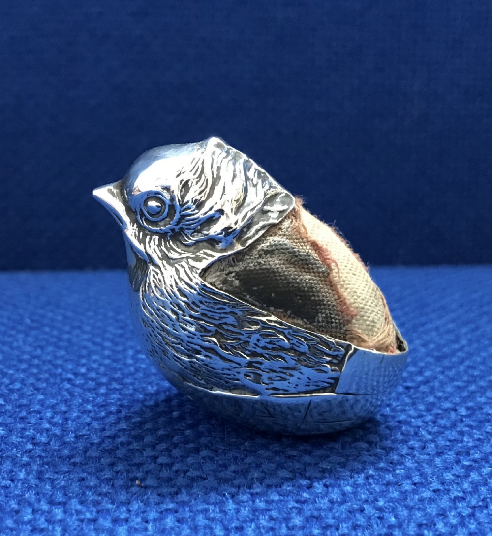 Edwardian Chick Pin Cushion, Sampson Mordan 