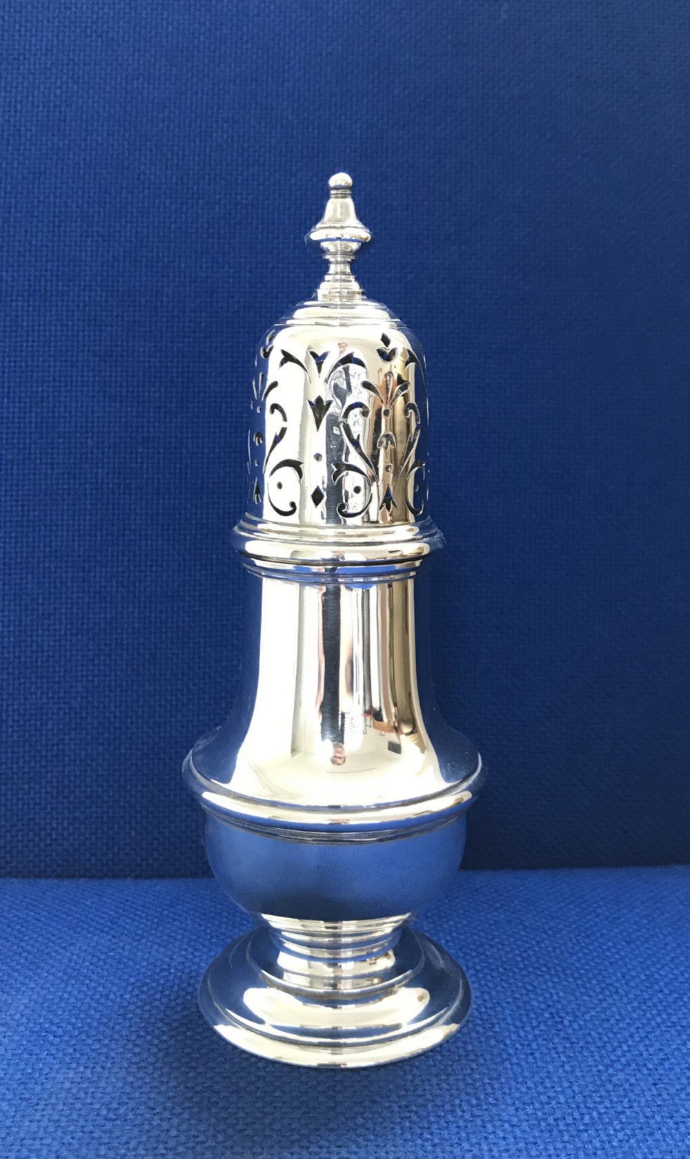 George V Silver Sugar Caster by Comyns
