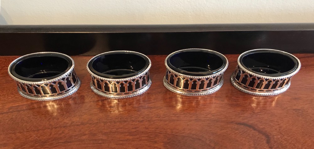 Set of 4 George V Silver Salts, 1911 View III