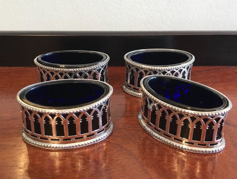 Set of 4 George V Silver Salts, 1911 View IX
