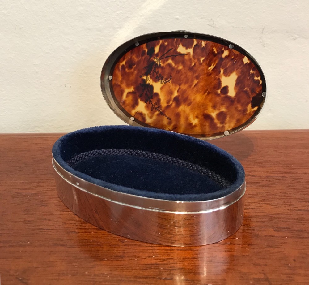 Quality George V Silver & Tortoiseshell Jewellery Box, Hallmarked Birmingham 1914 by Levi & Salaman View III
