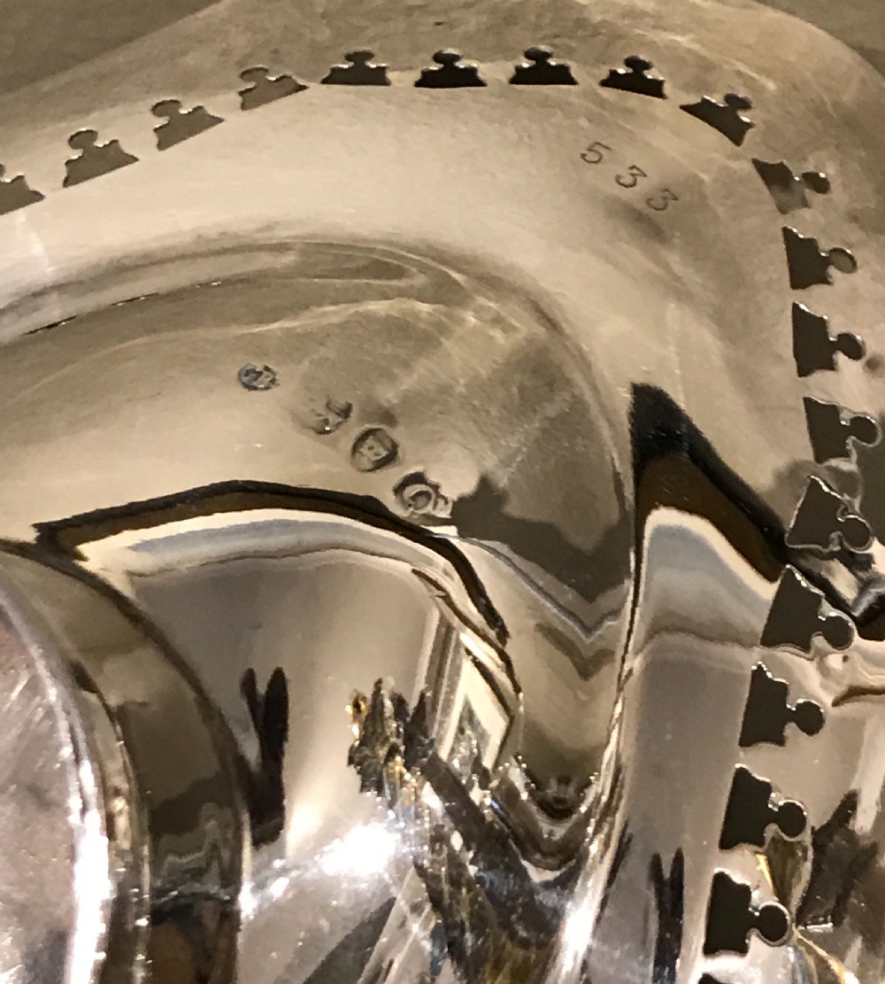 Attractive George III Style Silver Bon Bon Dish, 1891 View III
