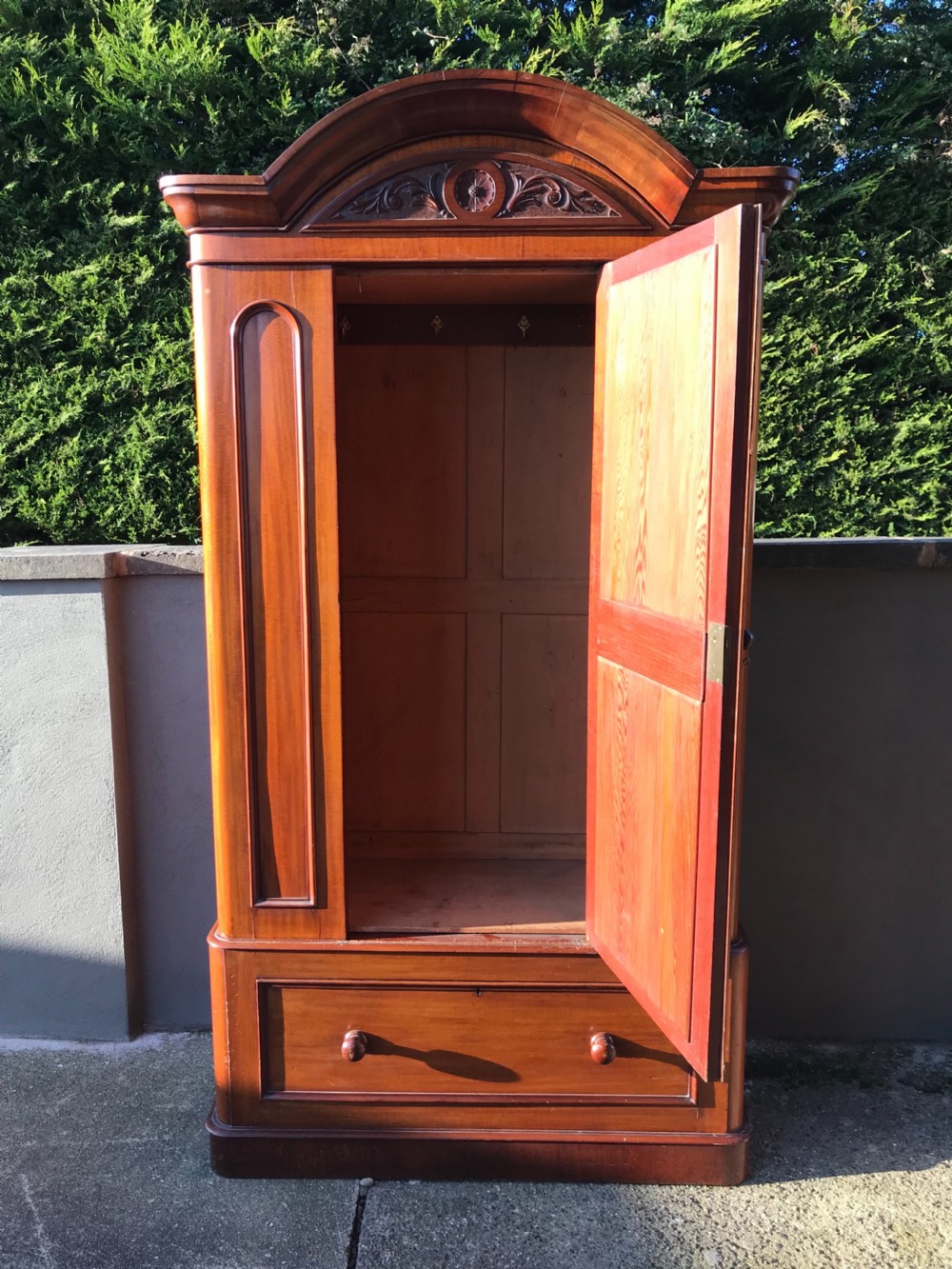 Victorian mahogany single wardrobe  View VII