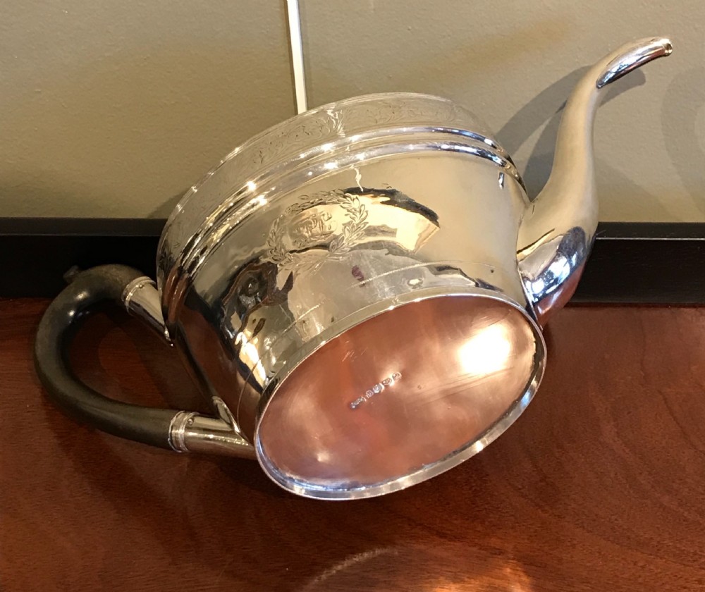 Scottish Georgian Silver Teapot, Edinburgh 1802 by William & Patrick Cunningham View VII
