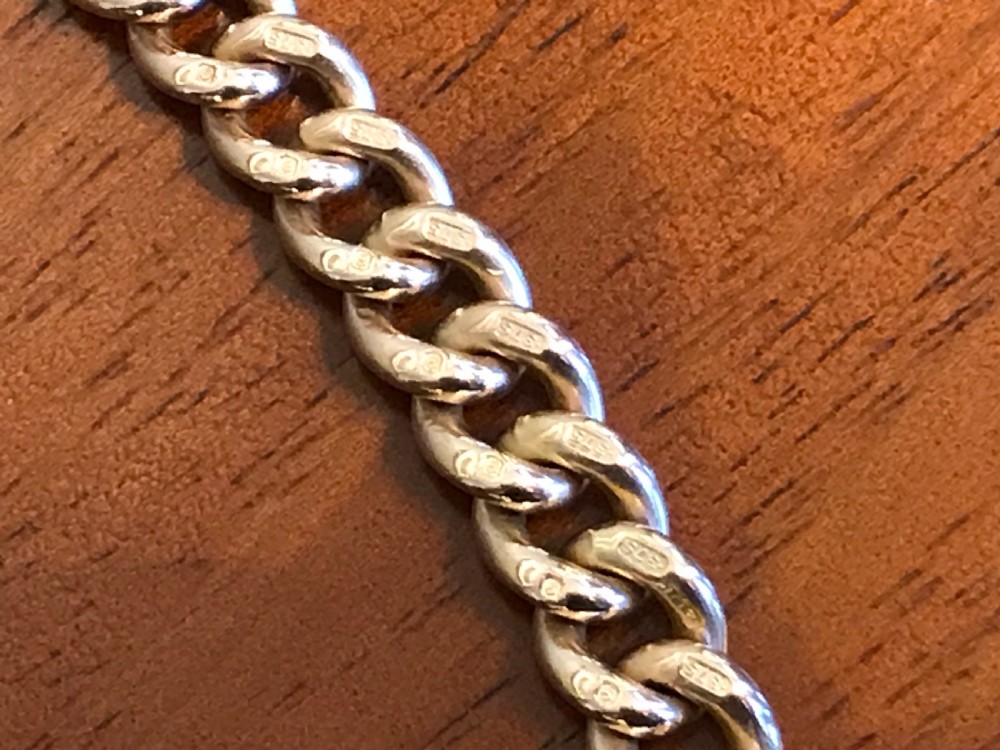 Edwardian 9ct Rose Gold Albert Chain, 51 grams View V