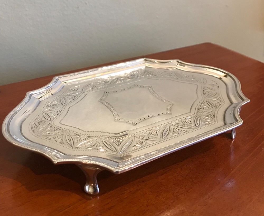 Quality George III Silver Teapot Stand View II