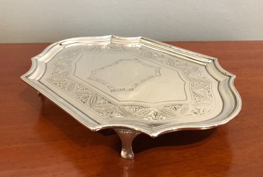 Quality George III Silver Teapot Stand View III