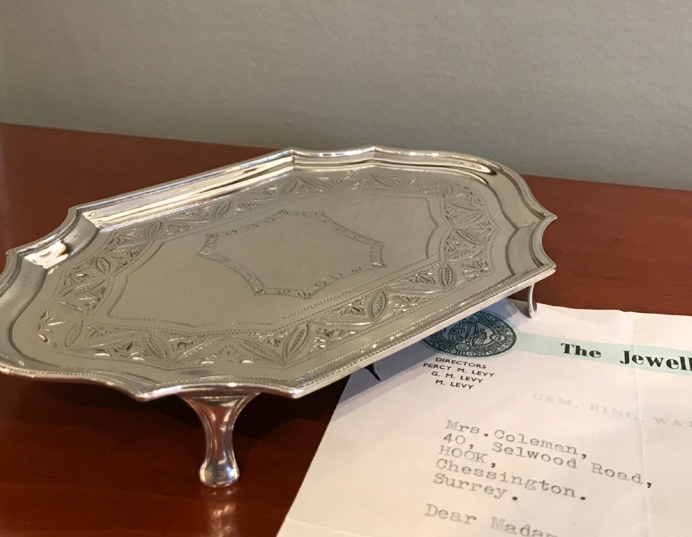 Quality George III Silver Teapot Stand View V