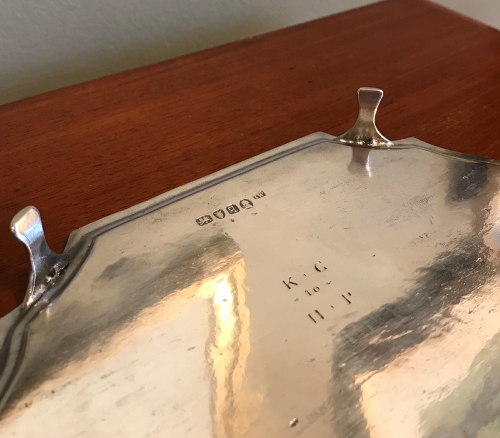 Quality George III Silver Teapot Stand View VIII