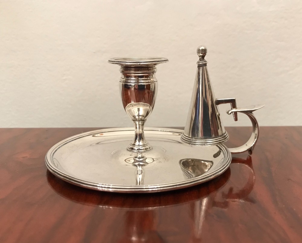George III Silver Chamberstick, London 1796 by John Edwards III