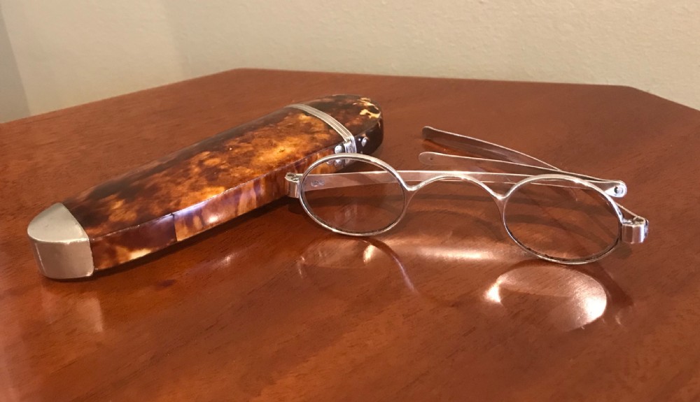 George IV Silver Spectacles and original Tortoiseshell Case View II