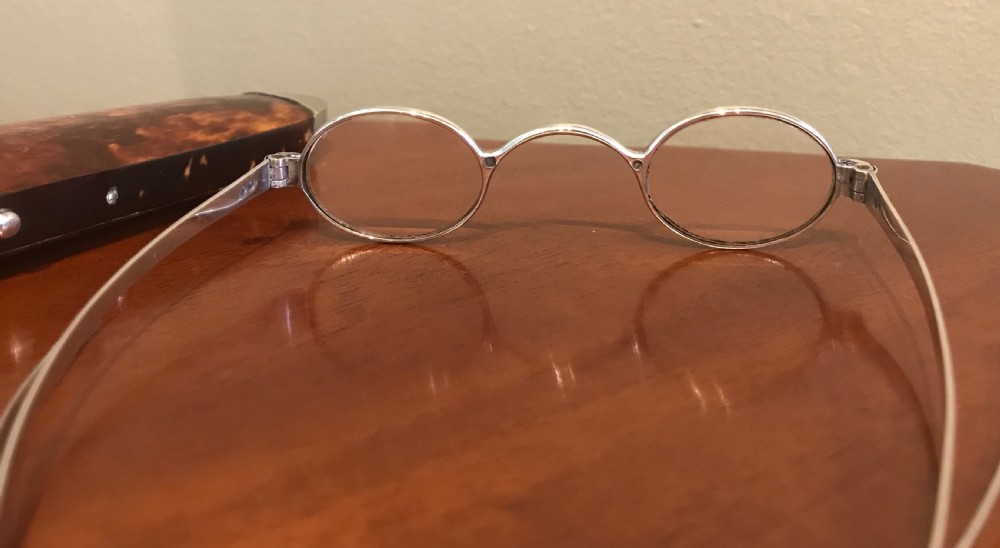 George IV Silver Spectacles and original Tortoiseshell Case View V