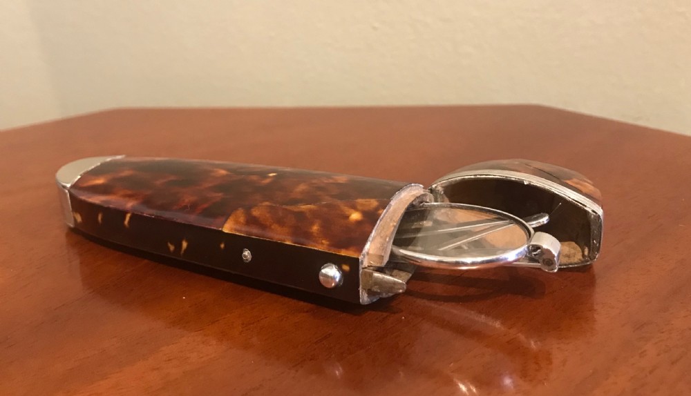 George IV Silver Spectacles and original Tortoiseshell Case View X
