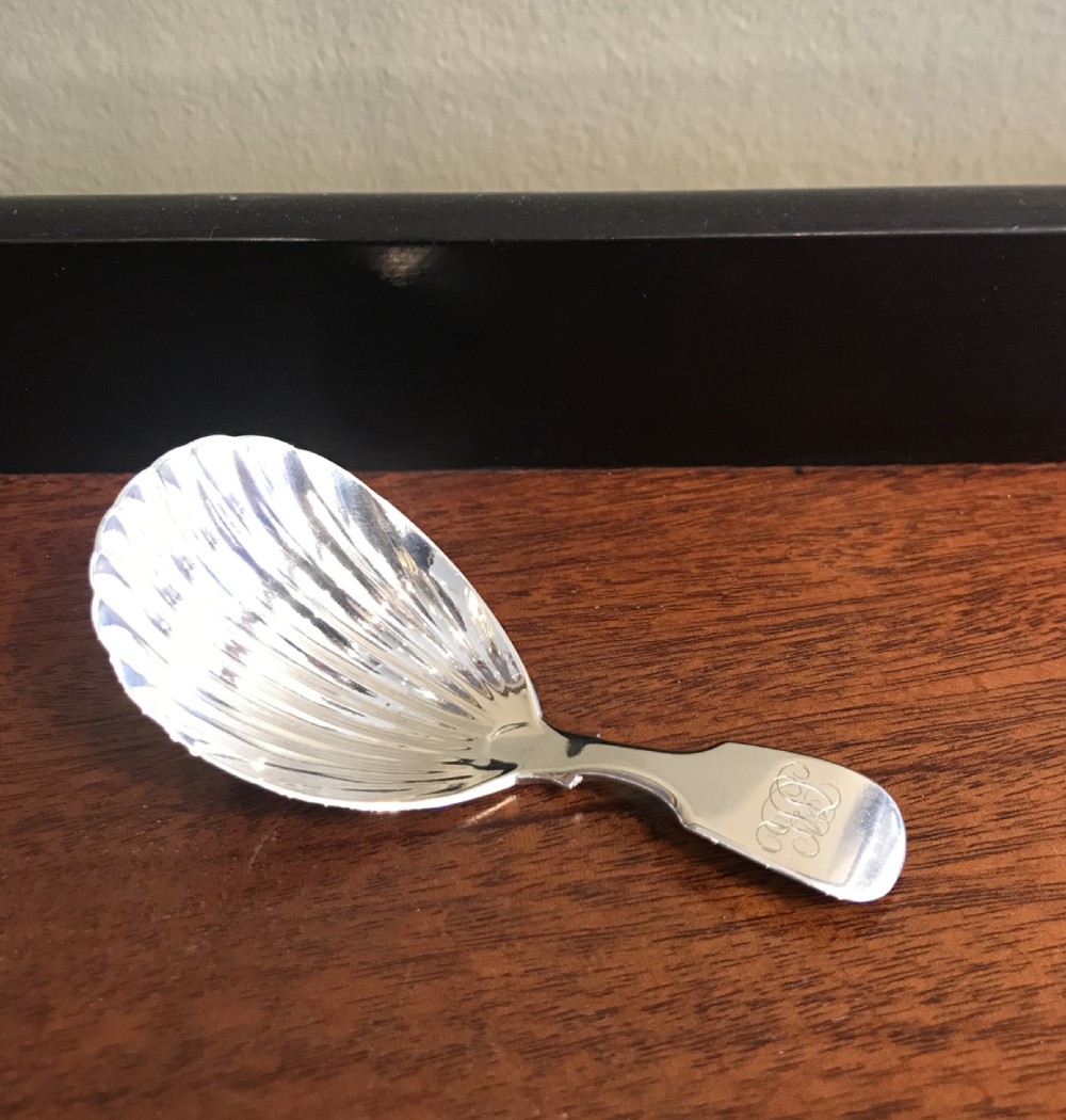 George III silver caddy spoon, 1815