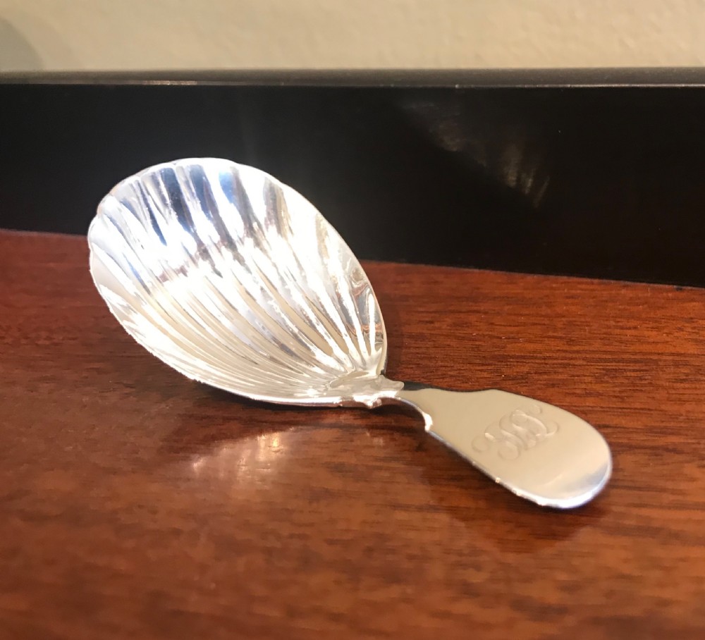George III silver caddy spoon, 1815 View II
