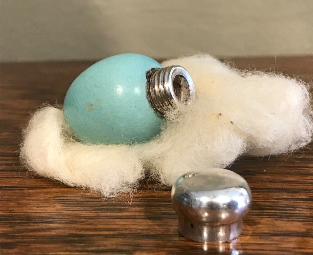 Victorian Porcelain Birds Egg Scent Bottle, McIntyre 20772 View V