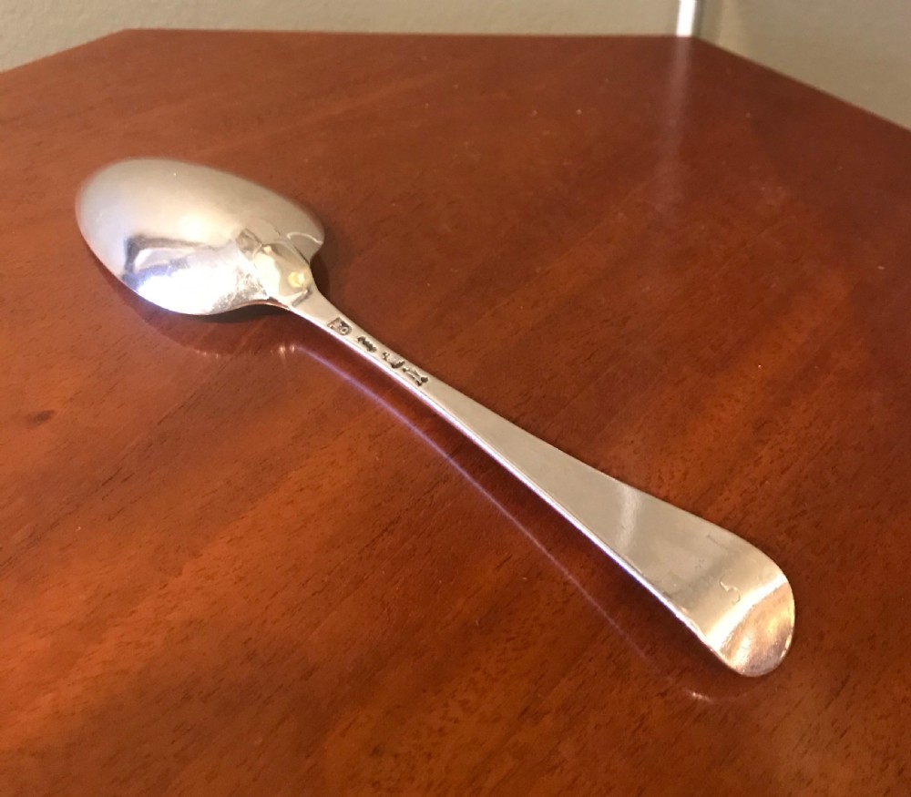George II Silver Table Spoon, 1754 View II