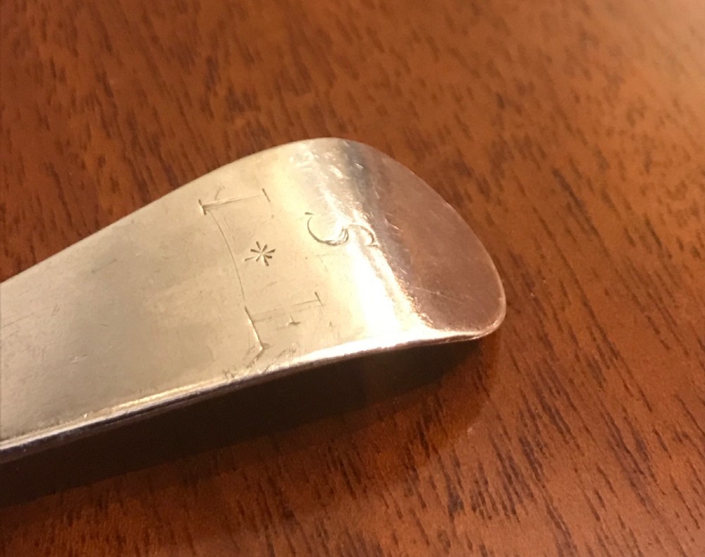 George II Silver Table Spoon, 1754 View III
